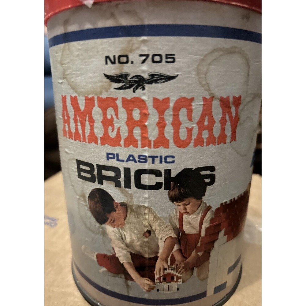 American HALSAM Plastic Bricks Building Blocks original Set‎ 705